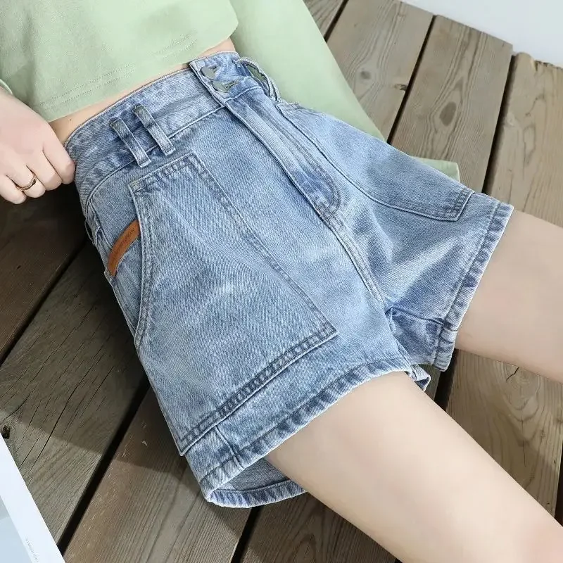 Korean Style High Waist Short Jean Pants Woman New In Denim Shorts For Women Cheap Offer Original Hot Youthful Outfits Design