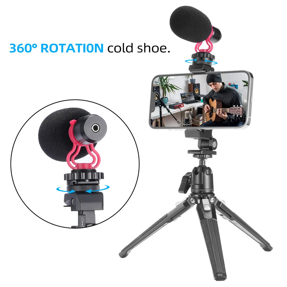 Upgrade Metal Cell Phone Tripod Mount Smartphone Holder Adapter w Cold Shoe Arca for iPhone 15 14 13 12 11 Max Pro X XR Samsung