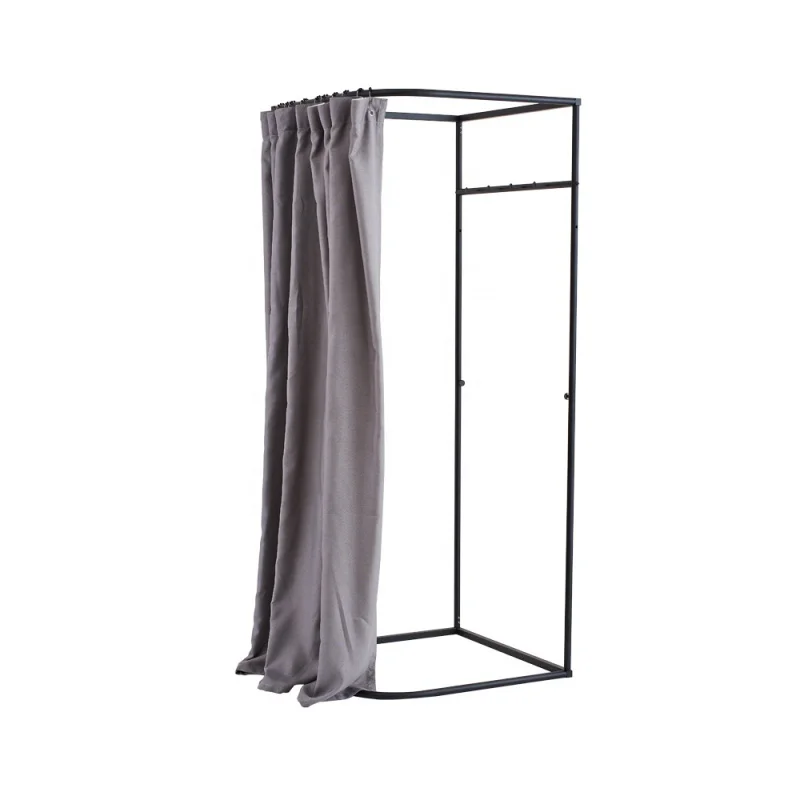 Custom, Up Iron Portable Fitting Room for Retail Clothing Store / Temporary Changing Room Dressing Room Display for Sale