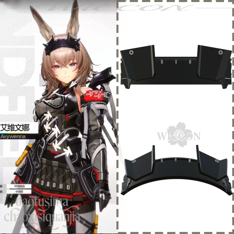 

Avywenna Cosplay Anime Game Arknight: Endfield Punk Rabbit Headwear 3D Polylactic Acid Headband Props Accessories Halloween Cos