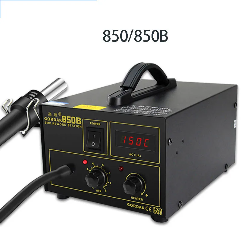 

850 850B Anti-static Air Pump Constant Temperature Hot Air Gun Desoldering Station Telephone Repair Hot Air Station