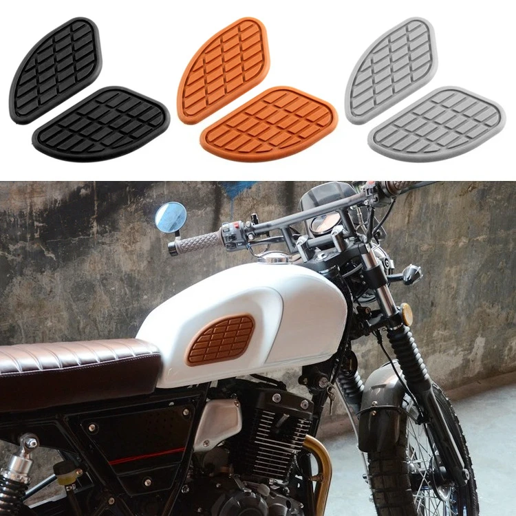 

2Pcs Motorcycle Pad Fuel Protector Pair of Motorcycle Fuel Traction Pad Protector For Honda Yamaha Harley Knee Grip Decals