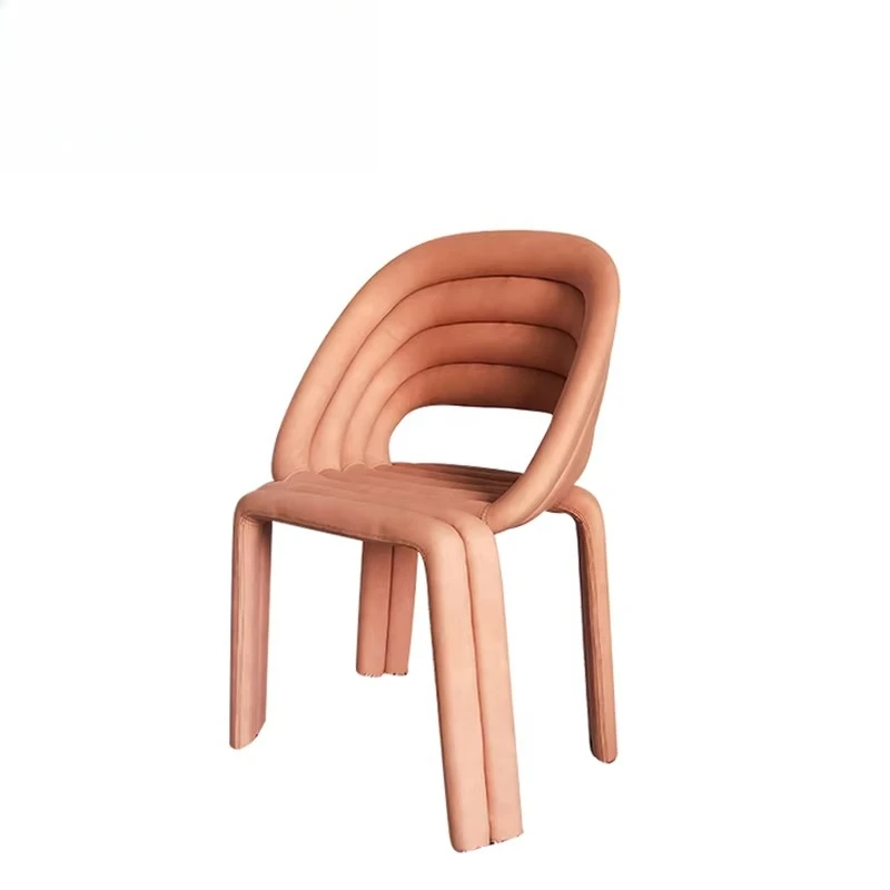 Factory Direct Customized Rainbow Dining Chairs Creative Luxury Dining Chair Personalized Design for Home Restaurant  Hotel B2B