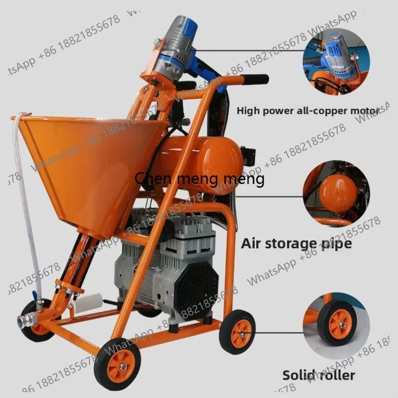 

Электрический распылитель для затирки высокого давления для водонепроницаемой шпаклевки, цемента, суспензии и нанесения краски для стен