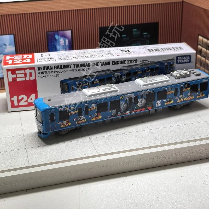 Takara Tomy Tomica Tipo largo Tomica No. 124 Keihan Train Thomas el motor del tanque 2020 coche juguetes de aleación vehículo modelo de Metal fundido a presión