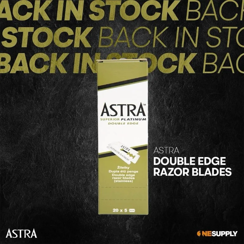 Everbright Store 2026 New Green A Double Sided Blade ASTRA Safety Blade Razor Blade Platinum Edge Razor