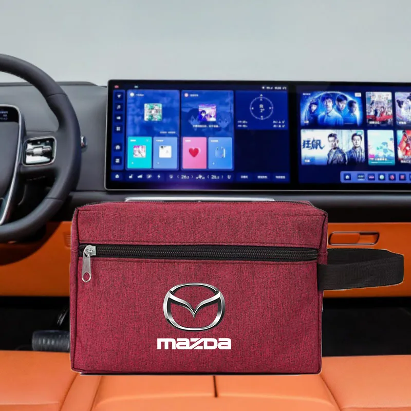 

Car Cable Drive Earphone Charger Protable Storage Bag For Mazda 2 3 6 CX5 CX30 CX8 CX3 CX9 BT50 MX5 CX7 CX9 RX7 MX3 RX9 MPS MS