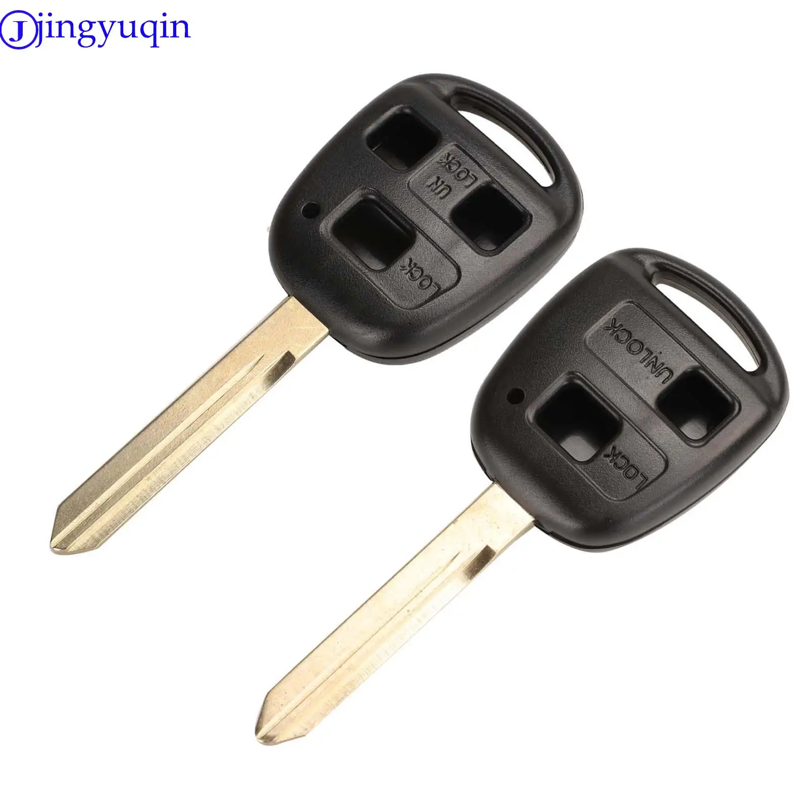 jingyuqin 2/3 Buttons Remote Car key Shell For Toyota RAV4 Prado Tarago Kluger Avensis Toy47