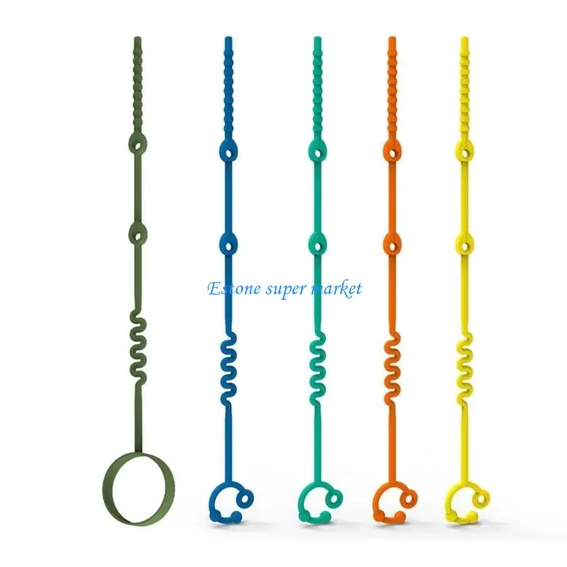 090B Silicone Teether Holders Pacifier Clip Essential Baby Pram Accessories Adjustable Silicone Pacifier Holders for Baby