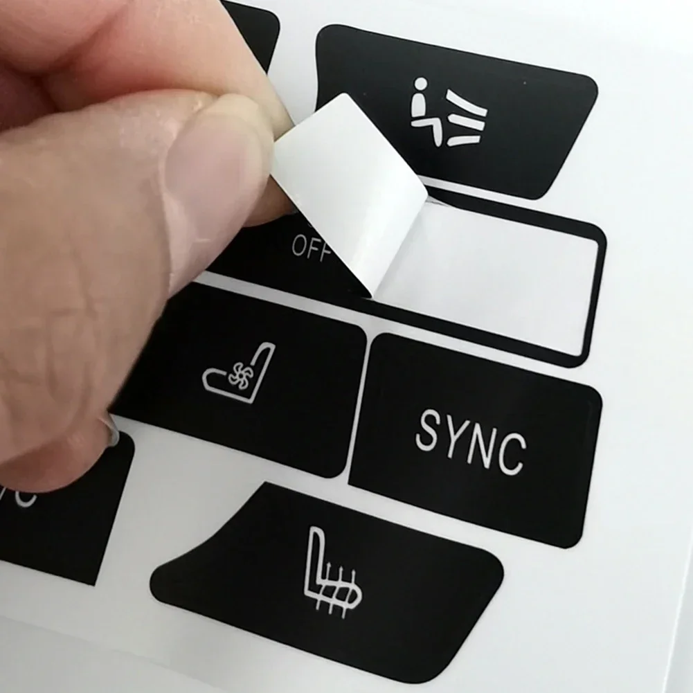 For BMW 5 Series 7 Series X6 F10 Car Air Condition AC Climate Control Button Repair Stickers Decals Styling Decors Repair Sticke