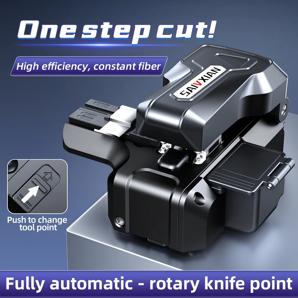 

SAIVXIAN NEW M9 one-step fully automatic high precision Fiber Optic Cleaver Optical Fiber Fusion Splicer Cutting Knife