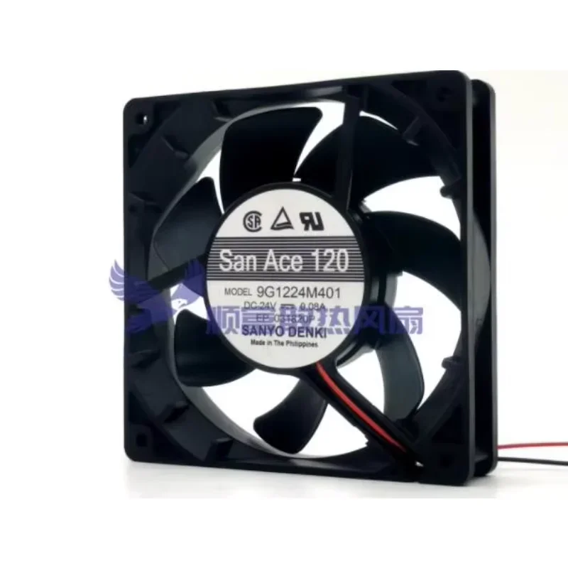

SANYO DENKI 109P0424H302 DC 24V 0.095A 40x40x28mm 3-Wire Server Cooling Fan