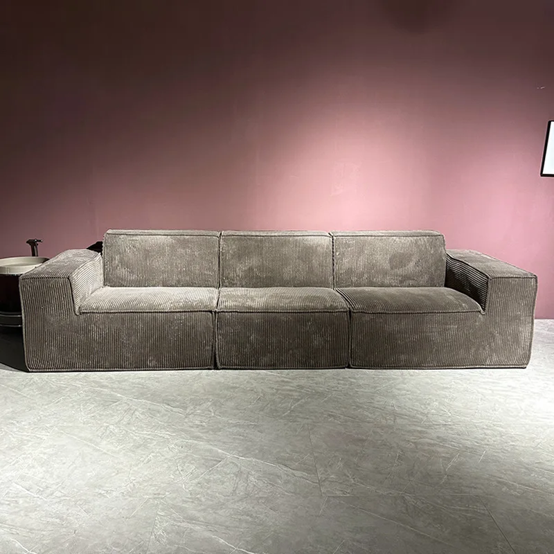 Modern vacuum compression sofa tofu high density sponge combination sofa living room rope sofa