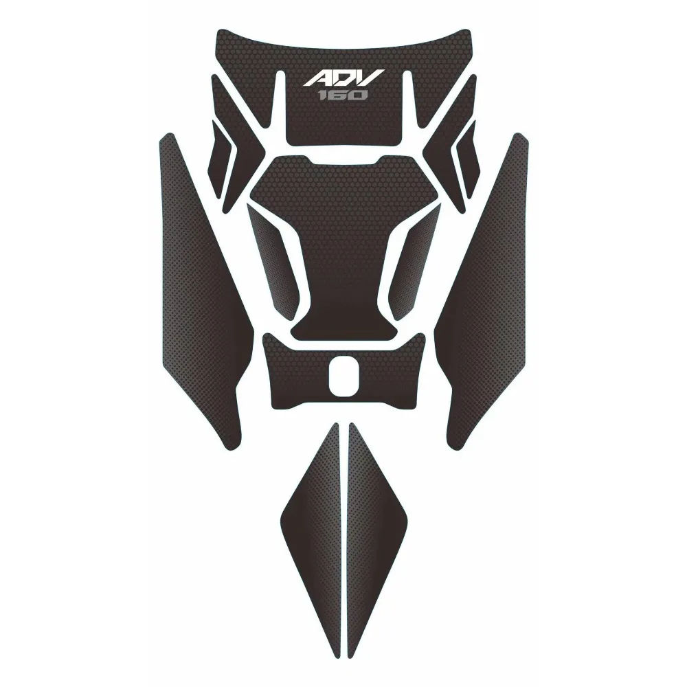 Stiker Motor 2023 BARU Stiker Tangki Oli 3D Carbon Braze Vein Untuk HONDA ADV160 ADV 160 Tahan Air Perekat Lembut