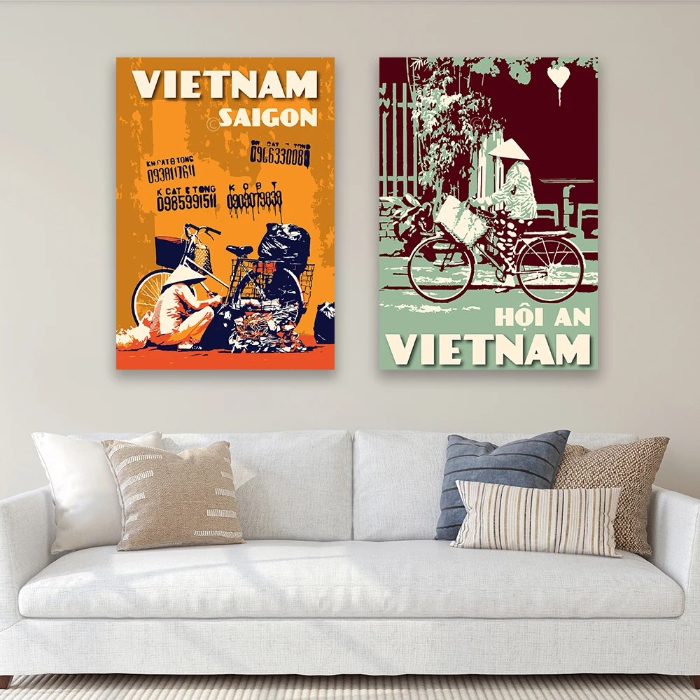 Vintage Vietnam Poster Print V - Home Decor Vietnam review and price