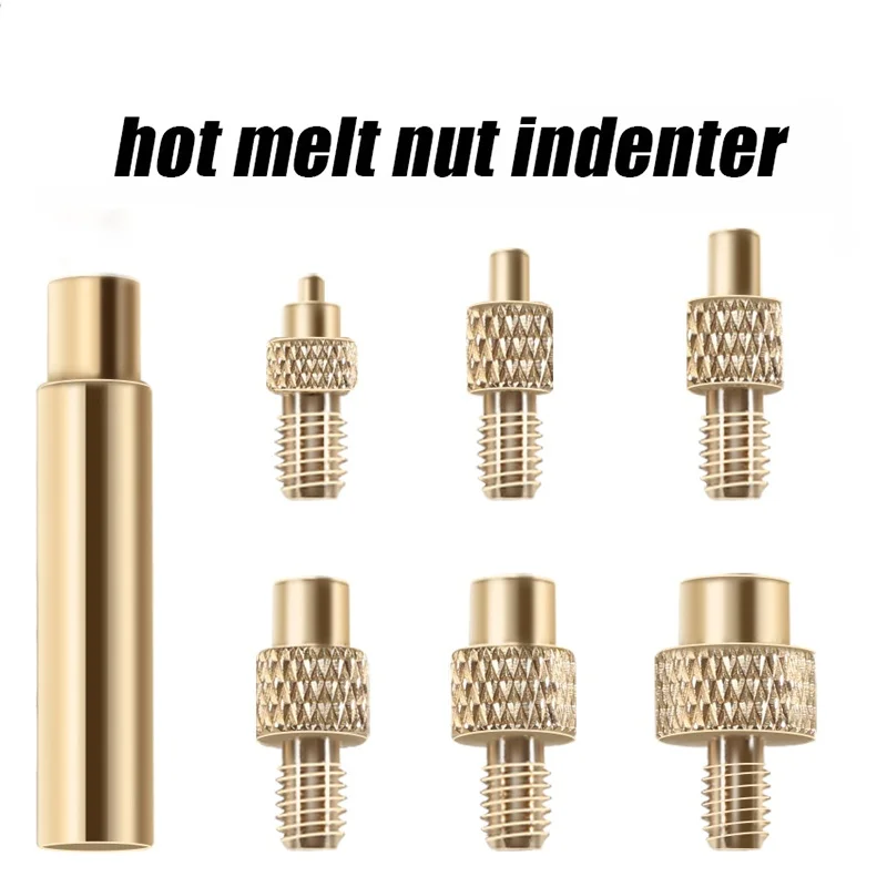 Heat Set Insert Soldering Iron Tip Head M2 M2.5 M3 M4 M5 M6 Hot Melt Insets Nut Brass Embedded Thread Insertion Kit For Plastic
