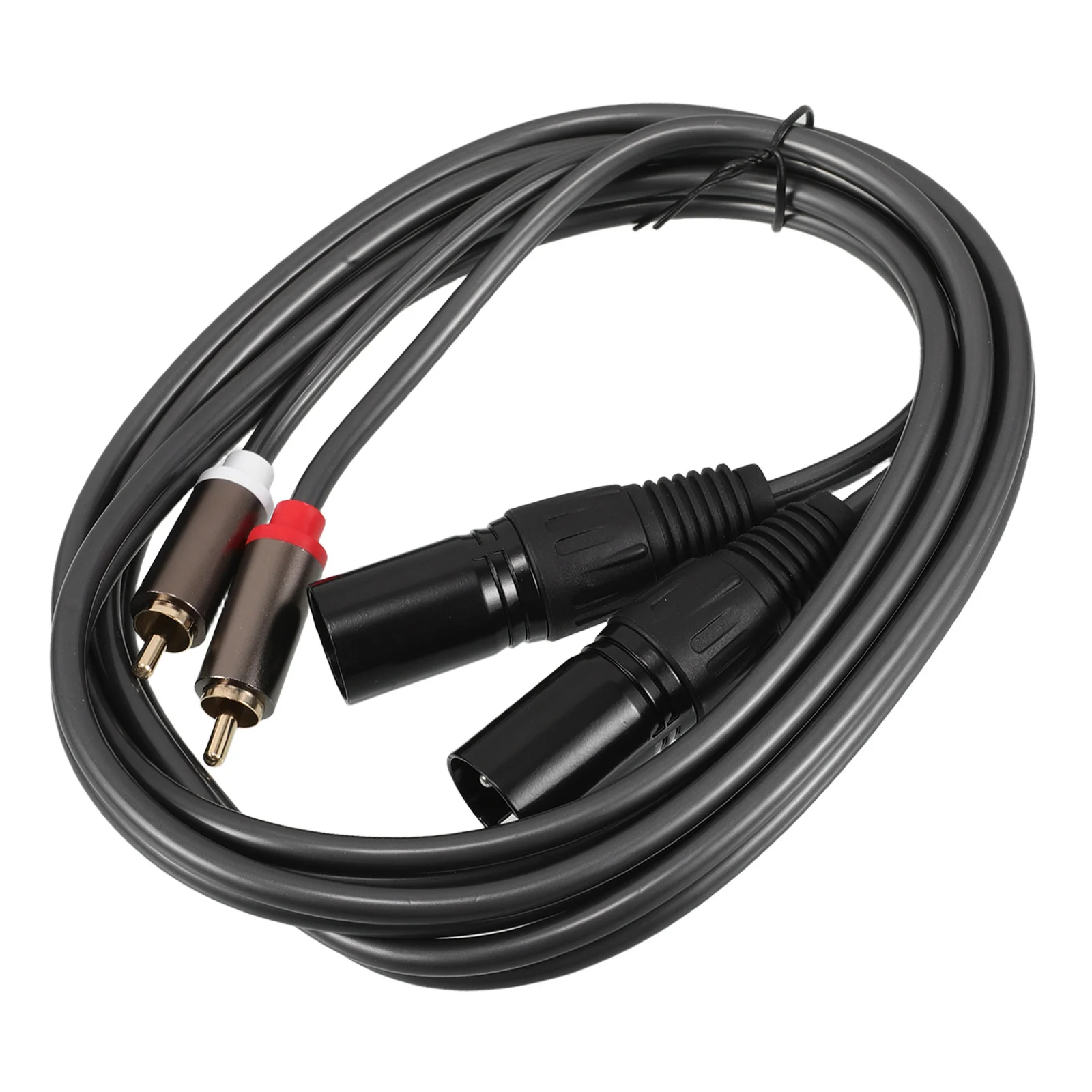 

Dual Rca To Dual Xlr Male Audio Cable Stable Clear Sound Transmission Durable Anti-Interference Connectors Versatile For Mixers