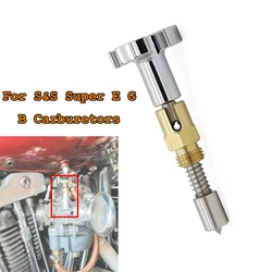 1Pc Chrome Enricher Choke Adjustment Knob For S&S Super E G B Carburetors Motorcycle Accessories