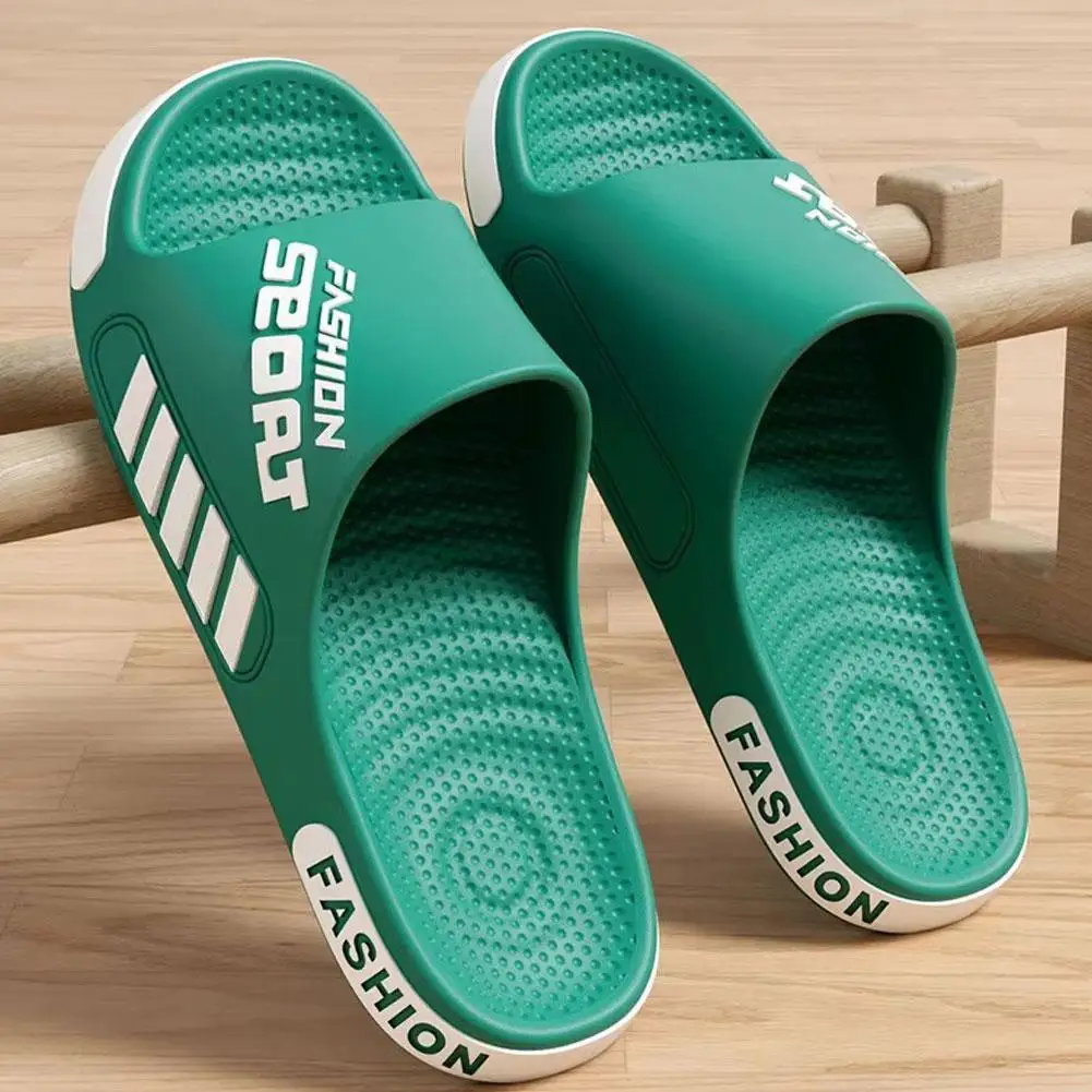Herren Sport-Slipper EVA Leichtgewicht Rutschfeste Strand-Dusch-Slipper Unisex Casual Offene Zehensandalen für Badezimmer und Outdoor – Detail 6