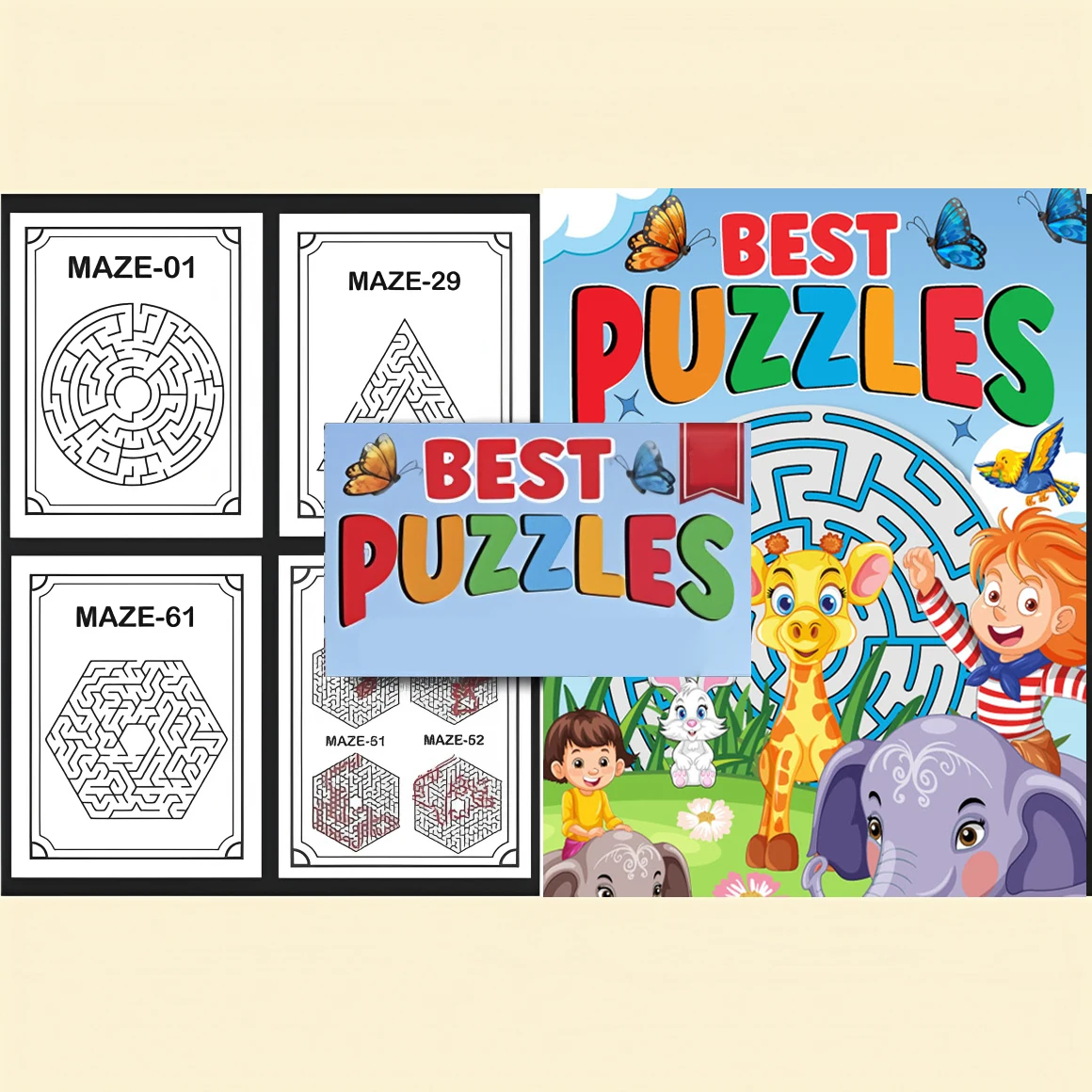 كتاب تلوين لغز البحث المتاهة للبالغين للتدريب المركز، لعبة تركز على تطوير العقل، كتاب تلوين ألغاز تحدي