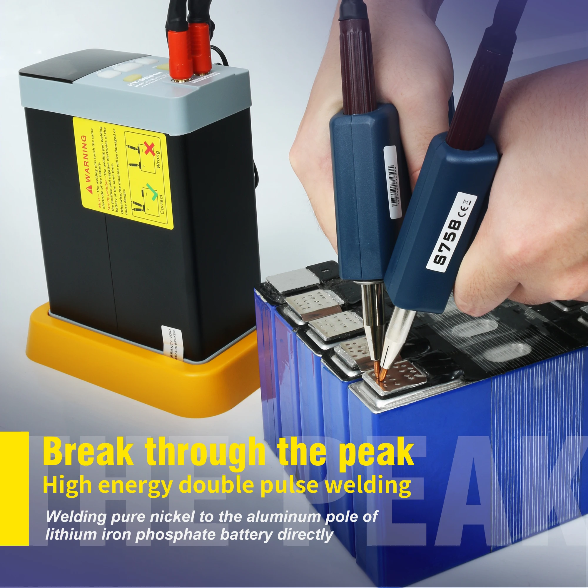 Heltec HT-SW01H 21KW Peak 3500A Peak Spot Welder Portable Battery Welding Machine for 18650 Lithium Battery Packs