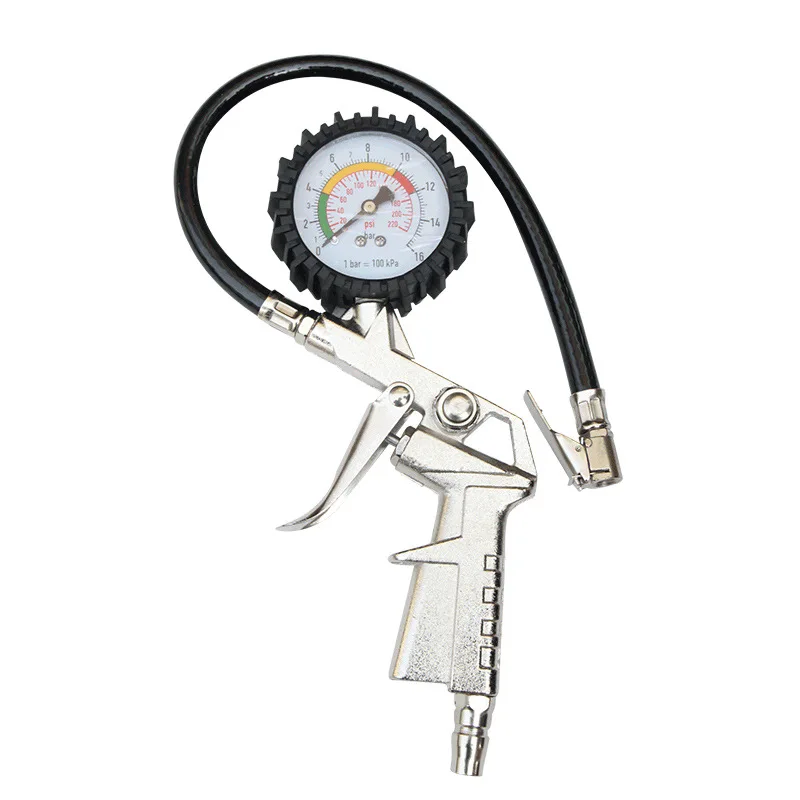 Automobile motorcycle inflation high-precision pressure barometer tire detector air gunCargauge