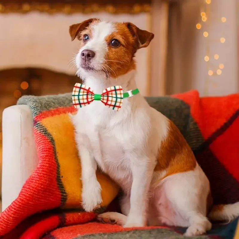 Christmas Dog Bow Tie Collar Holiday Pet Accessory with Bowknot Perfect for Dogs Ideal for Christmas and Special Celebrations