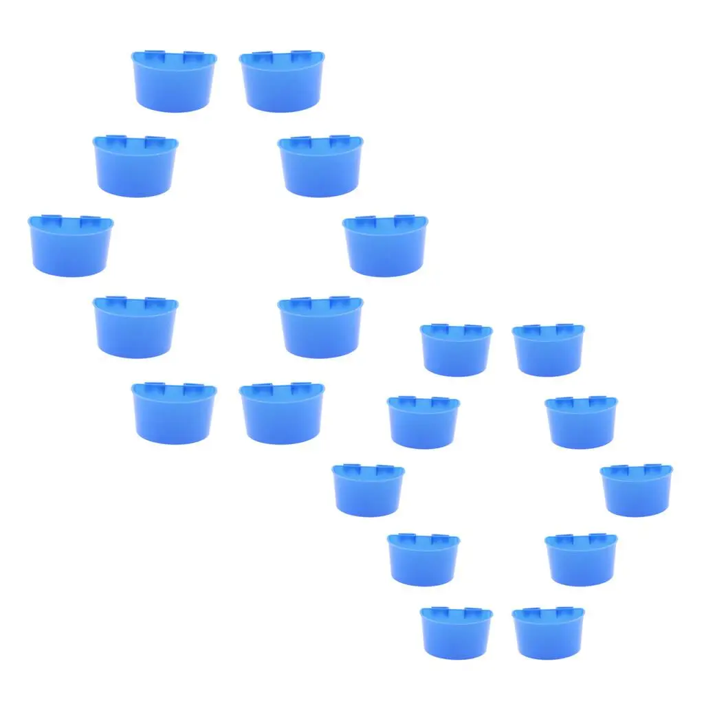 

Parrot Feeding Bowls Plastic Pigeon Feeder Trays Cage Accessories for Small Birds Chickens Use