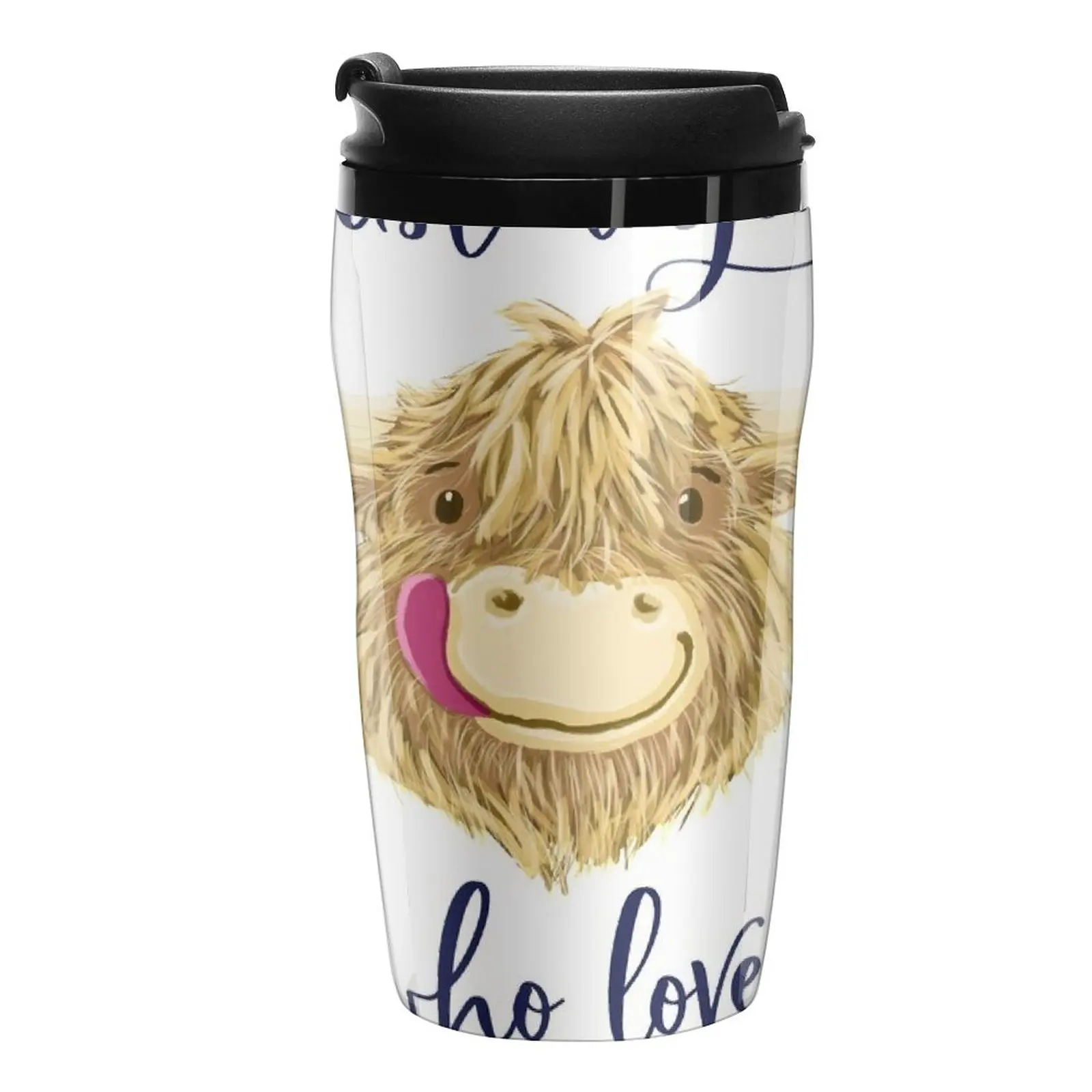 

New Just A Girl Who Loves Scottish Highland Cows Travel Coffee Mug Coffee Good Teaware Nespresso Cup