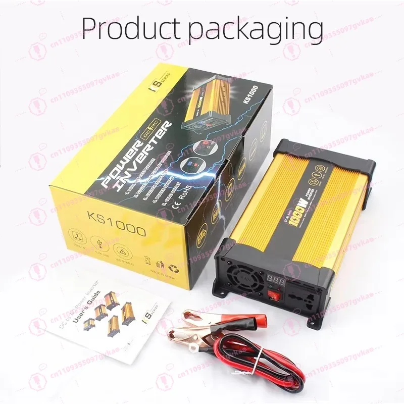 

12V DC 1000W Grid Inverter OEM Improved Sine Wave 50Hz 230v AC 12v DC Voltage Converter Inverter