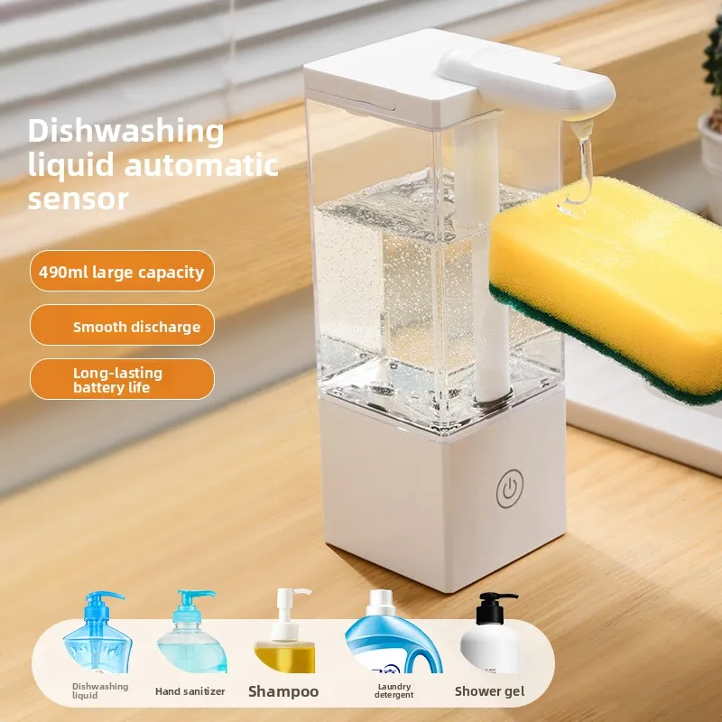 2025 New Automatic Sensor Hand Wash Dispenser, Contactless Rechargeable Soap Dispenser, Sensor Smart Large Capacity