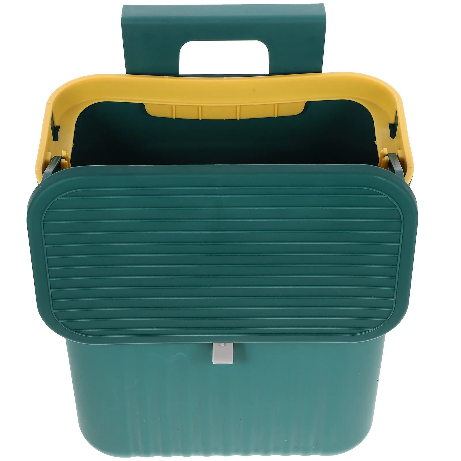 Hanging Trash Bin Large Capacity Compact Compost Bin Kitchen Cabinet Door Flip Lid Sliding Kitchen Waste Container