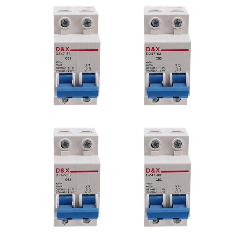 

4X 2P 63A DC400V MCB Solar Energy Photovoltaic (PV) Solar DC Circuit Breaker