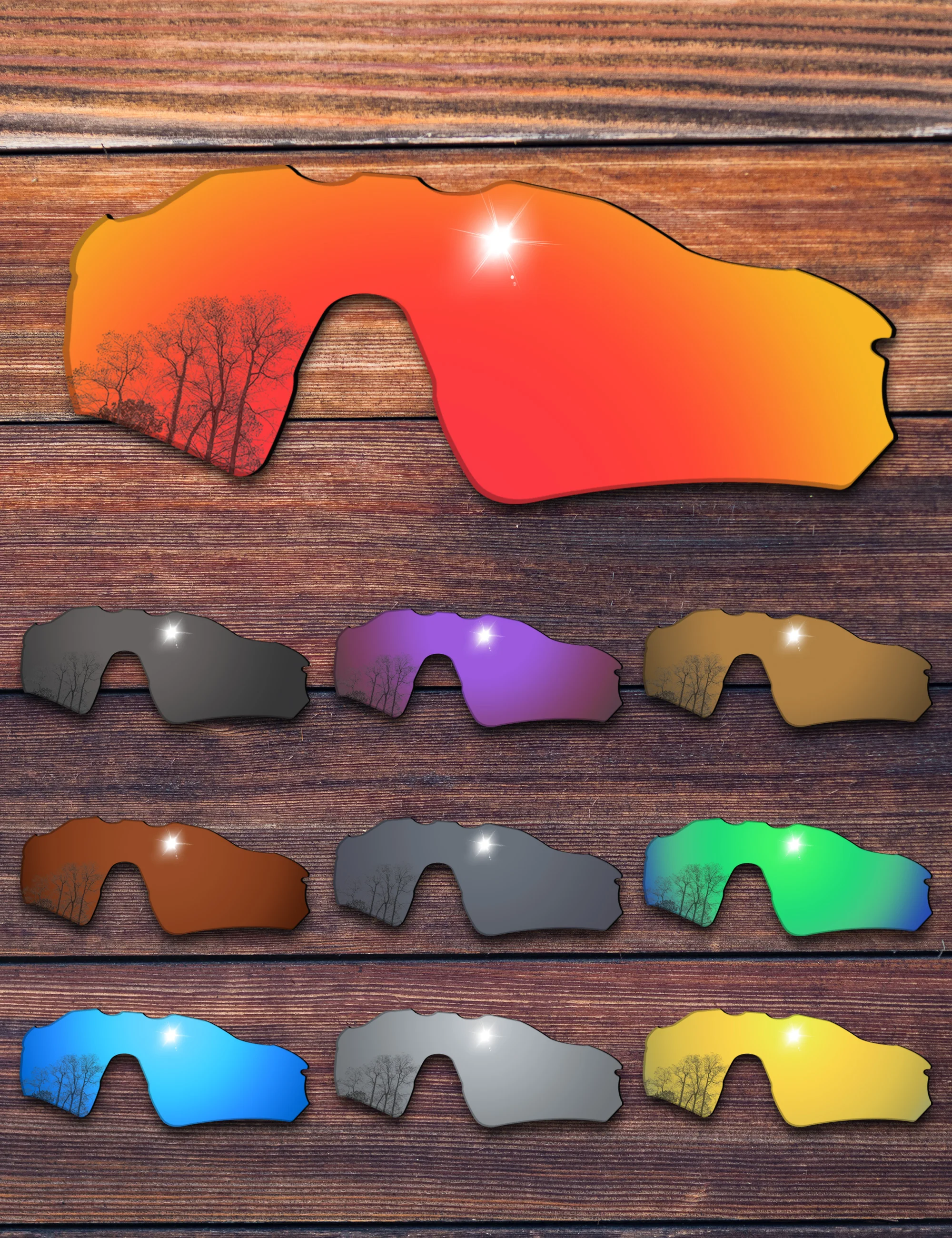 OOWLIT Polarized Replacement Lenses for Oakley Radar EV Pitch OO9211 38mm Sunglasses