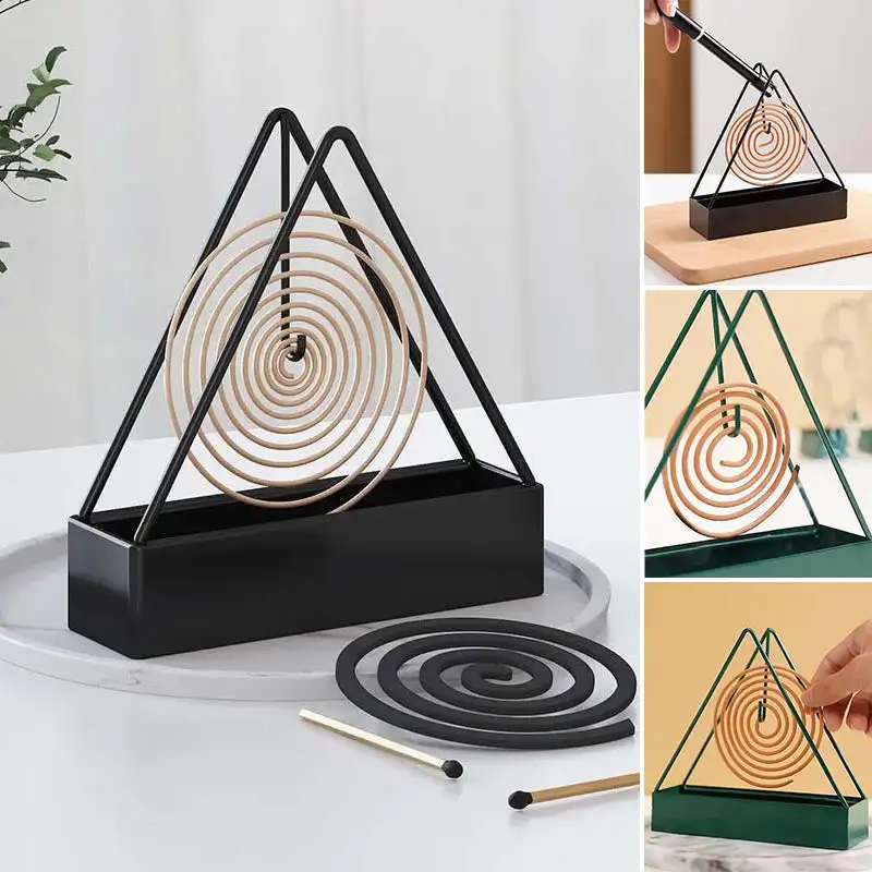 Ijzeren Mosquito Coil Houder & Wierookbrander Frame Wierook Houders Spoel Moderne Repellent Wierook Rek Voor Huishoudelijke Slaapkamer Patio