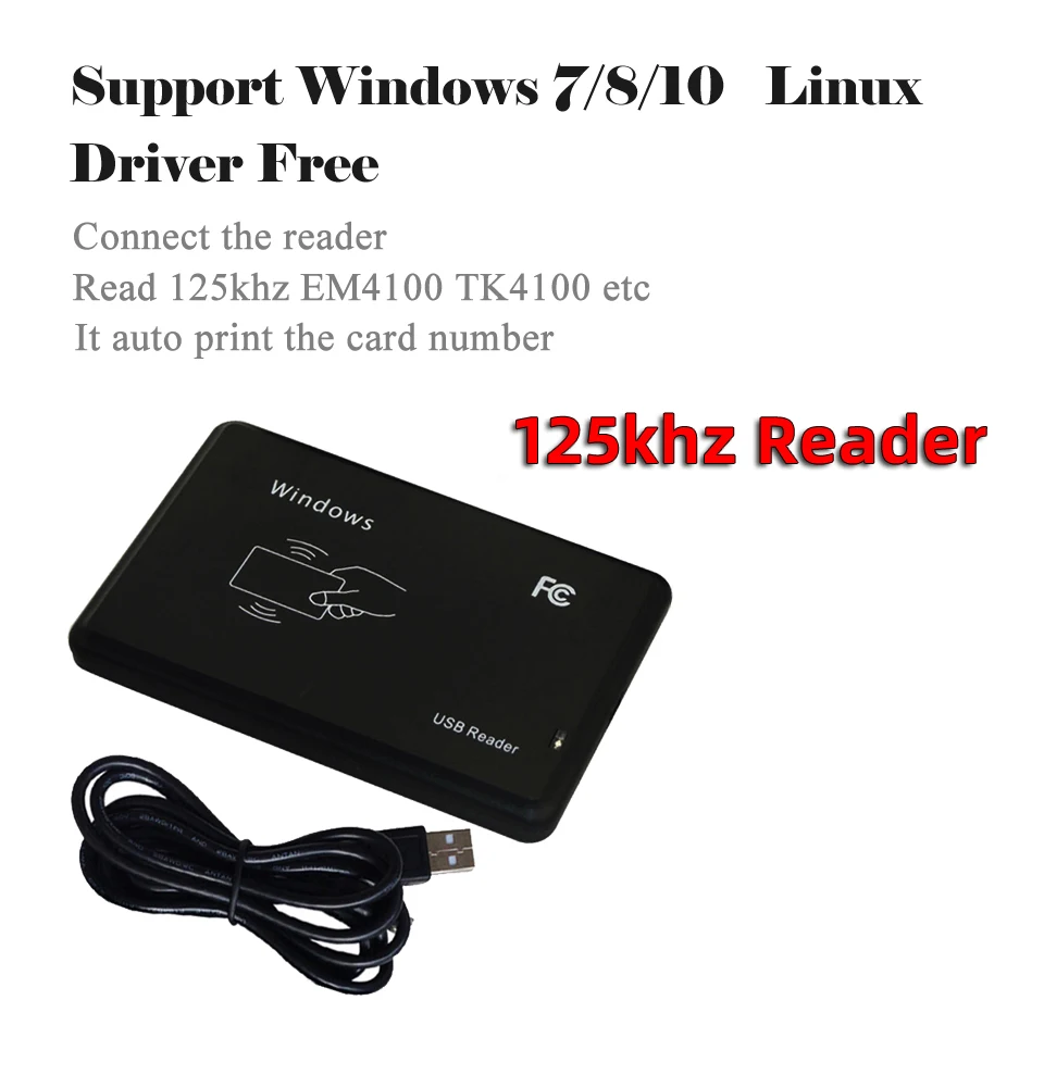 Lettore RFID 5YOA 125KHz 13.56MHz lettore di Smart Card con sensore di prossimità USB dispositivo di emissione senza unità USB per controllo accessi