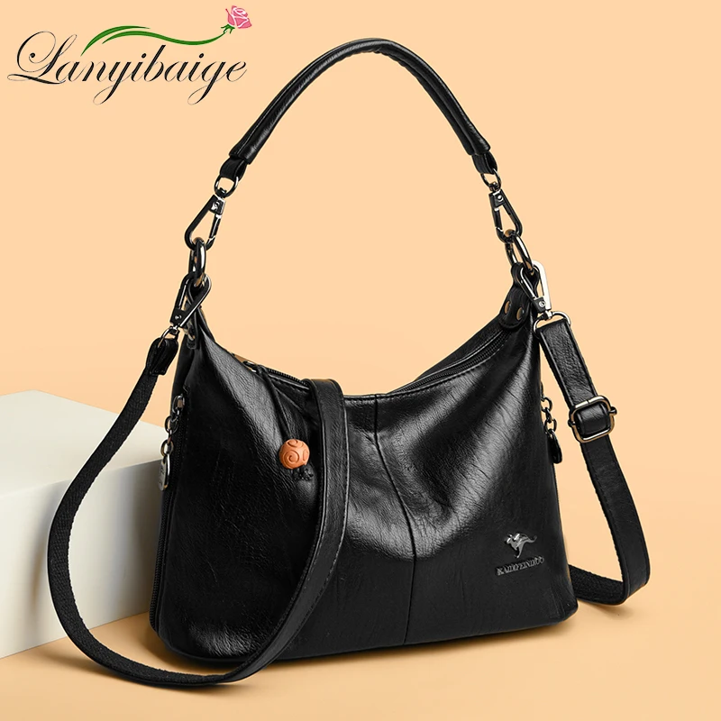 Genuine Luxury handbags women bags Designer Ladies Large Handbags Soft Leather Tote Bags For Women 2024 Shoulder Crossbody Bags