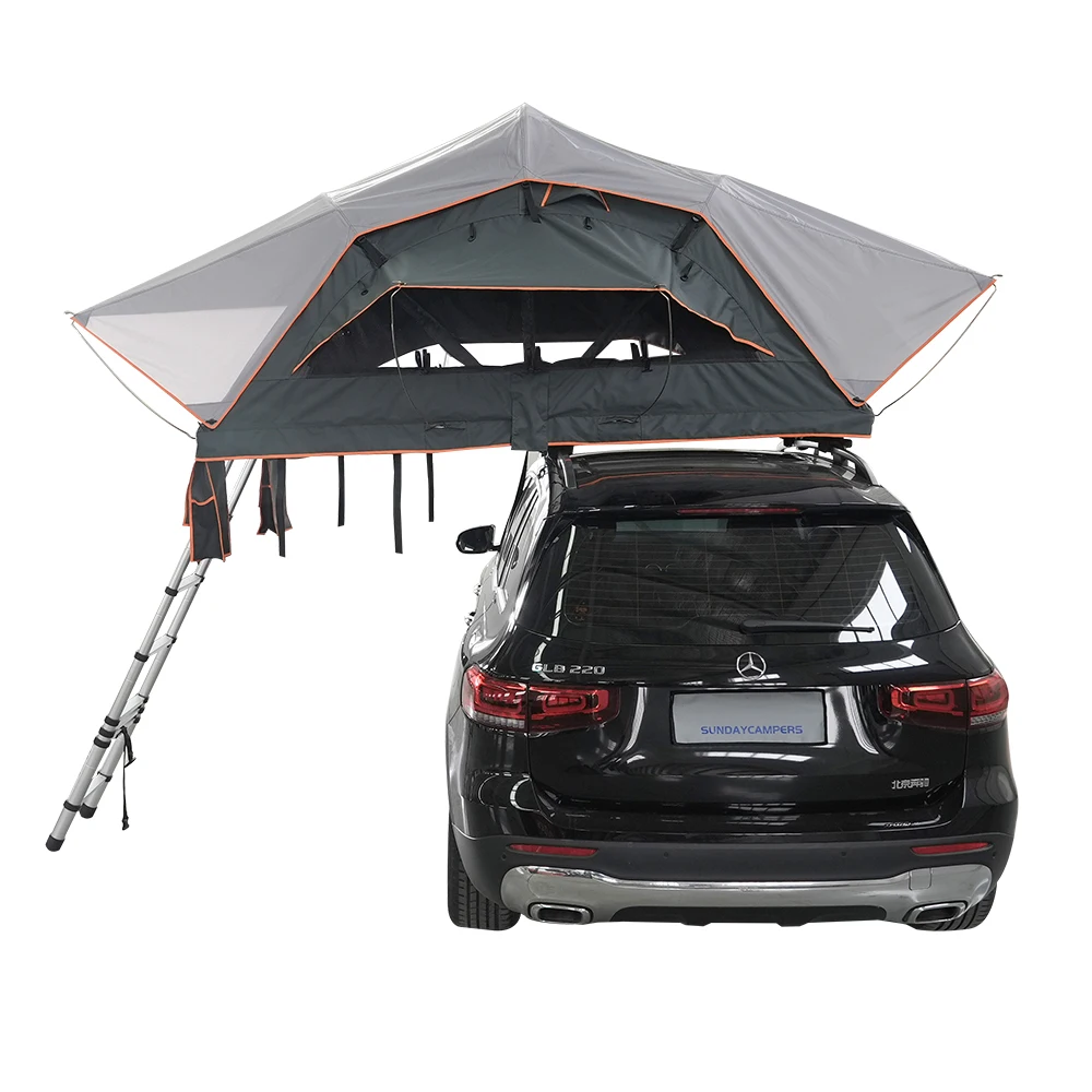 

Manufacture Foldable Rooftop Tent Travelling Foldable Car Side Awning Family Folding Roof Top Tent