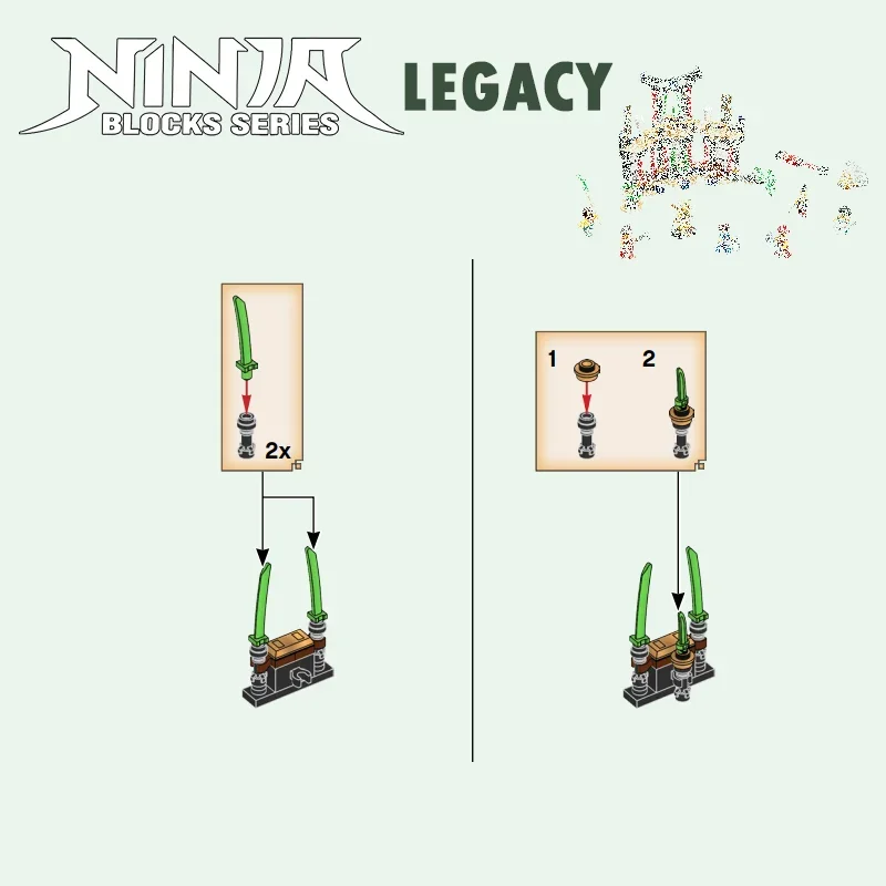 แว่นสายตาสีทองสำหรับเด็ก Ninja 4 Series328pcs toumament ขององค์ประกอบบล็อกตัวต่ออิฐลอยด์ eyezor 7รูปสำหรับเด็กของขวัญทางเทคนิคคริสต์มาส