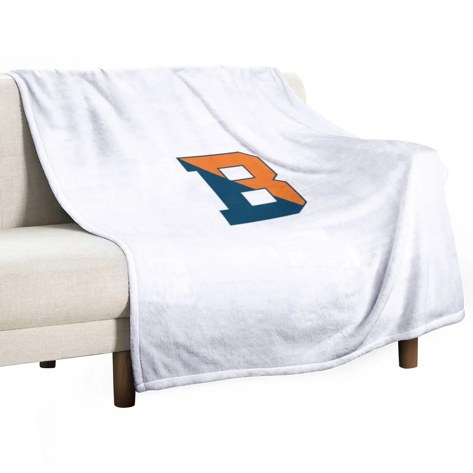 Bucknell B Logo Throw Blanket Hairy Blankets Summer Blanket Camping Blanket cosplay anime