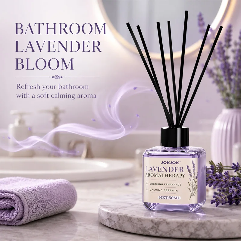 50ML Lavender Pure Natural Aroma Oil For Reed Diffuser Humidifier Home Aromatherapy Fragrance