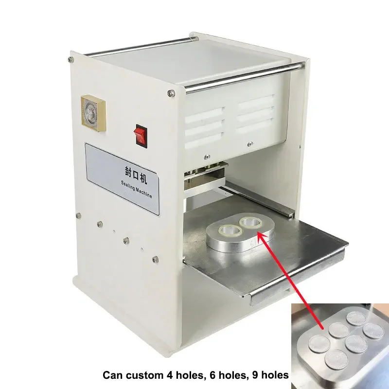 Factory coffee cap  sule heat sealing machine 2/4/6 cup aluminum foil manual/electric K cup