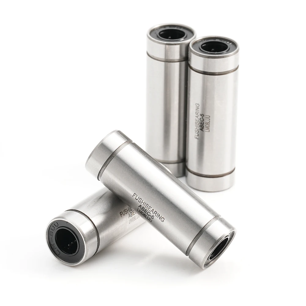 4PCS ABEC-5 Linear Motion Bearing LM8LUU LM6LUU LM10LUU LM12LUU LM20LUU LM13LUU LM16LUU Long Type Linear Bearings LUU
