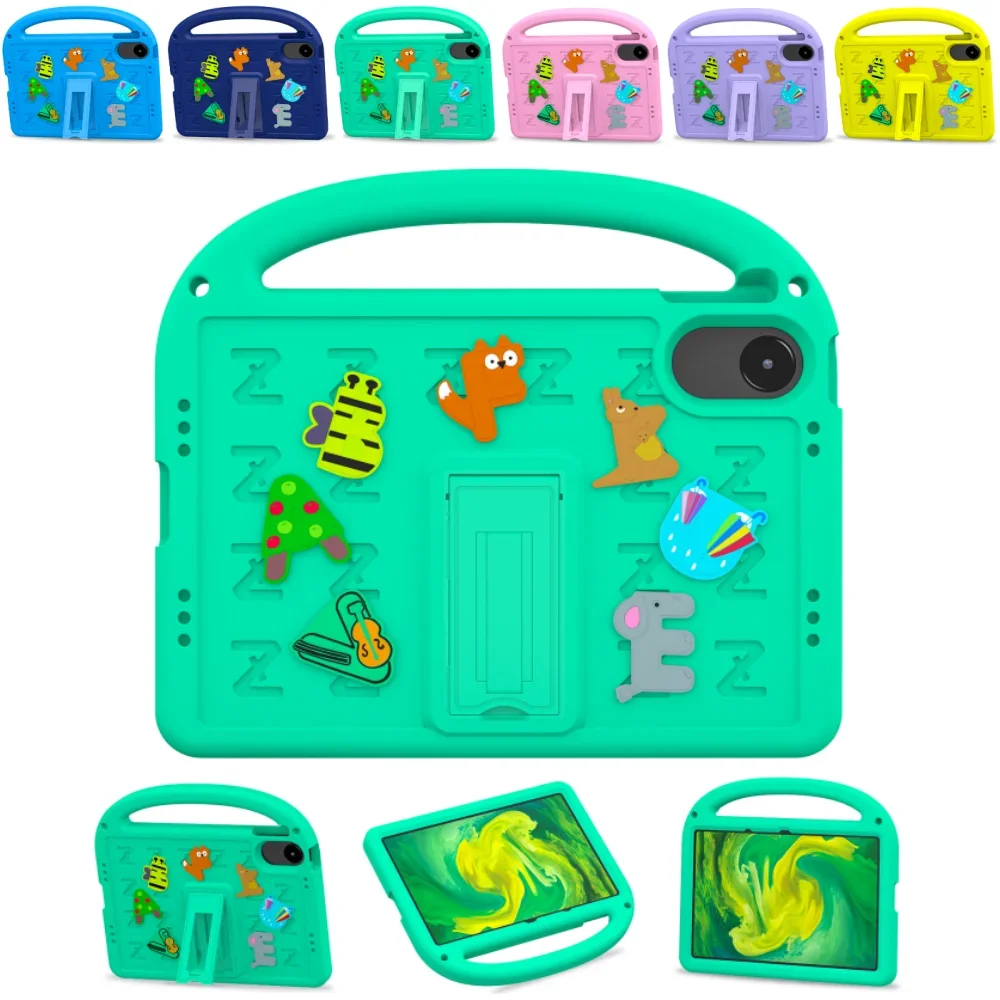 Kids Soft EVA Case for Xiaomi Redmi Pad 2 11 inch 2025 Cute Cartoon Letters Shockproof Tablet Cover for Redmi Pad 2 4G 11