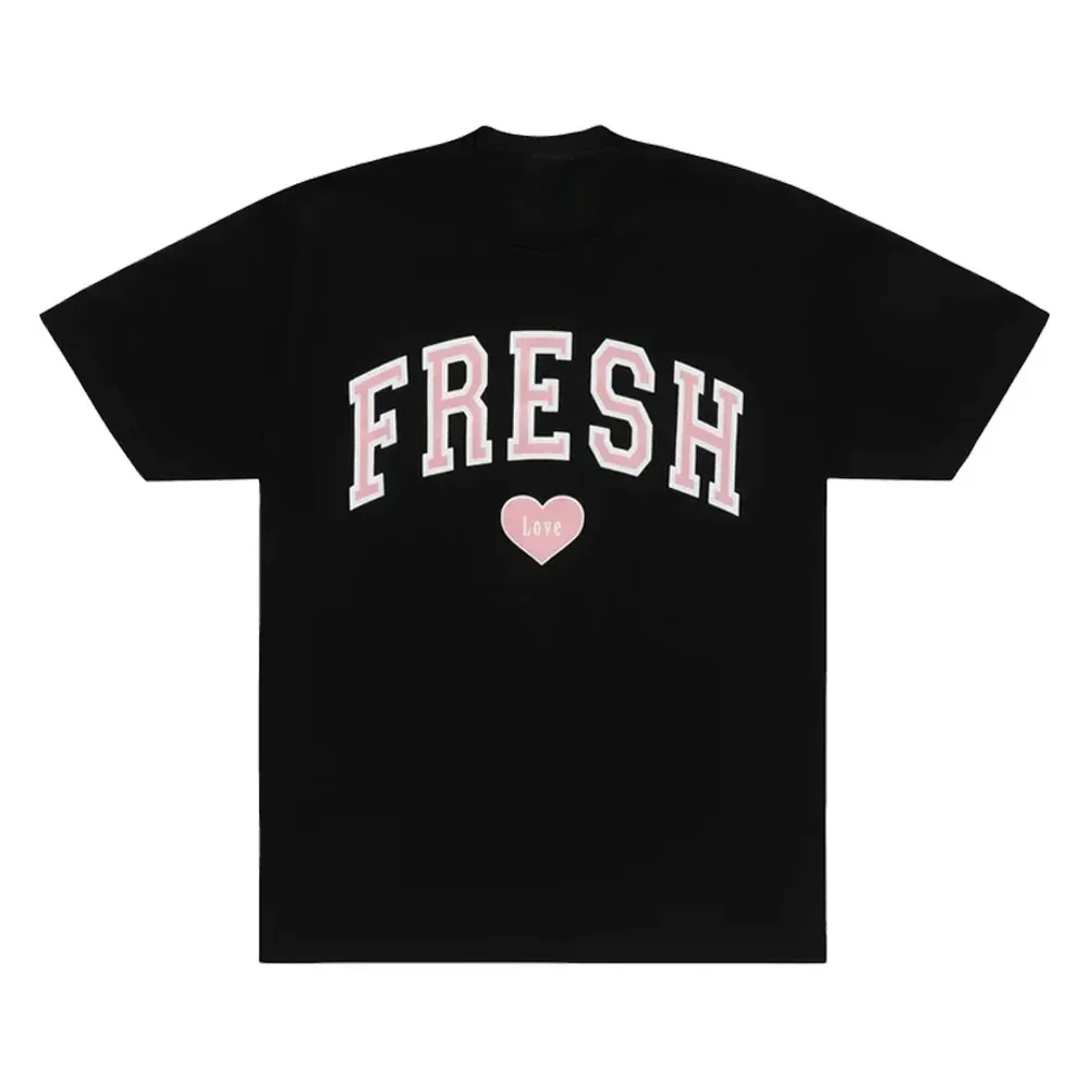 Sturniolo Triplets Fresh Love Varsity T-shirt Crewneck Short Sleeve Tee Tops Harajuku Streetwear Women Fashion Clothes
