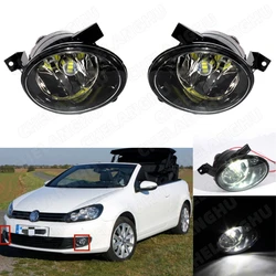 Car LED Lights For VW Touareg 2011 2012 2013 2014 2015 Car-styling Front Bumper  Fog Light Lamp With LED Bulbs