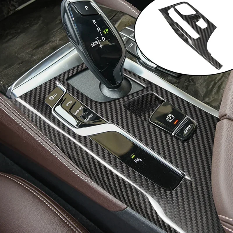 

For BMW 5 Series G30 G31 G38 Real Dry Carbon Fiber 18-21 Center Console Gear Shift Panel Cover Trim 6 Series G32 Decorative