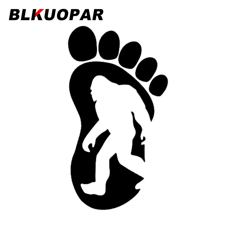 

BLKUOPAR Yeti Footprint Squatch автомобильная наклейка окклюзия царапин водостойкая индивидуальная наклейка багажник шлем автомобильные аксессуары