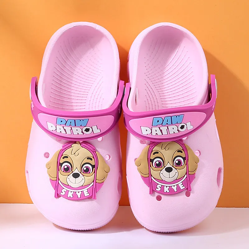 Original Paw Patrol Cartoon Sandals Children Creative Comfortable Slippers Summer Lovely Outdoor Hole Shoes Non-slip Kids Gift