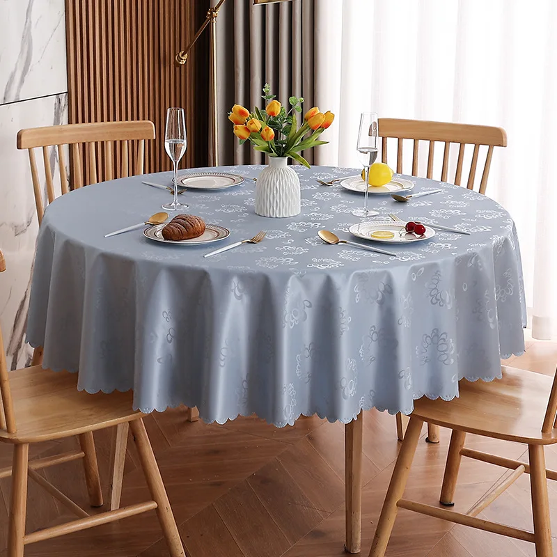 

BFA4012 Non Washable PU Tablecloth for Dining Tables in Hotels Restaurants Large Round Tables